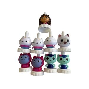 Good2Grow Gabby's Dollhouse Pandy Gabby DJ Mercat Juice Topper Bundle